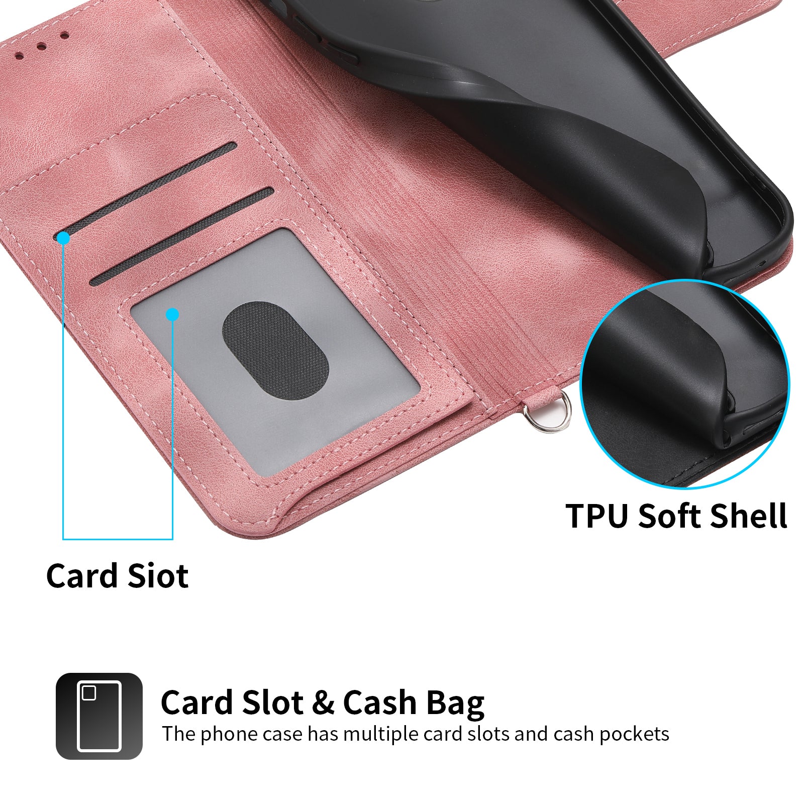 For Xiaomi Redmi A3 / Poco C61 4G Leather Phone Cover Flower Pattern Case Multiple Card Slots For Xiaomi Redmi A3 / Poco C61 4G Leather Phone Cover Flower Pattern Case Multiple Card Slots